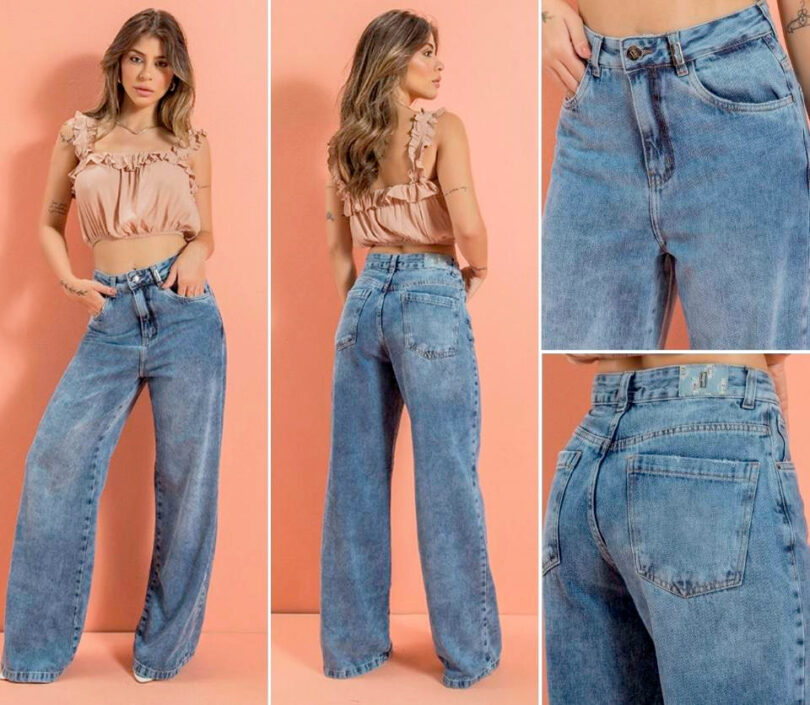 WIDE LEG JEAN REF K-24684
